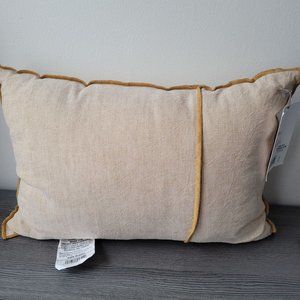 Studio 3B Chambray Oblong Throw Pillow / Dec Pillow/ Golden Yellow